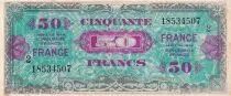 Francia 50 Francs - Allied Military Currency - Serial 2 - 1945