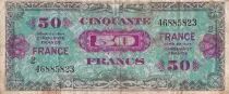 Francia 50 Francs - Allied Military Currency (Flag) - 1944 - Serial 2 - F - P.122