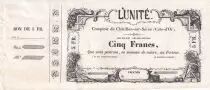 Francia 50 Francs - Banque de l\'Unit� - 1870 - AU