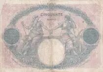 Francia 50 Francs - Blue and Pink - 13-09-1922 - Serial T.9271 - P.64
