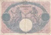 Francia 50 Francs - Blue and Pink - 24-10-1916 - Serial G.7101 - P.64