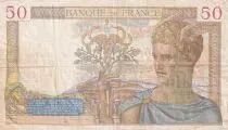 Francia 50 Francs - C&eacute;r&egrave;s - 03-11-1938 - Serial O.9047M - F to VF - P.85