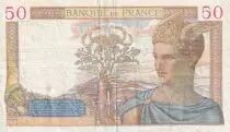 Francia 50 Francs - C&eacute;r&egrave;s - 06-10-1938 - Serial J.8581 - VF - P.85