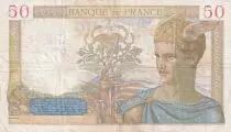 Francia 50 Francs - Ceres - 11-01-1940 - Serial A.11849