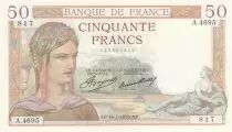 Francia 50 Francs - Ceres - 16-07-1936 - Serial A.4695