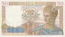 Francia 50 Francs - C&eacute;r&egrave;s - 17-02-1938 - Serial L.7637 - VF to XF - P.85