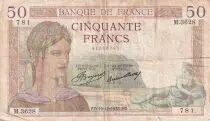 Francia 50 Francs - C�r�s - 19-12-1935 - Serial M.3628 - F - P.81