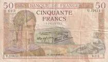 Francia 50 Francs - C�r�s - 22-02-1940 - Serial U.12611 - F - P.85