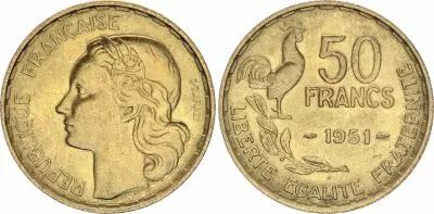 Francia 50 Francs - Guiraud - 1951