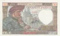 Francia 50 Francs - Jacques Coeur - 08-01-1942 - Serial H.157