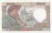 Francia 50 Francs - Jacques Coeur - 08-01-1942 - Serial K.162