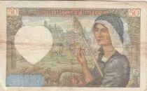 Francia 50 Francs - Jacques Coeur - 08-01-1942 - Serial K.164