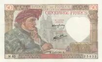 Francia 50 Francs - Jacques Coeur - 13-03-1941 - Serial M.43