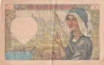 Francia 50 Francs - Jacques Coeur - 13-03-1941 - Serial V.47 - P.93