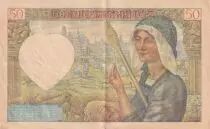 Francia 50 Francs - Jacques Coeur - 13-03-1941 - Serial V.47 - P.93