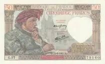 Francia 50 Francs - Jacques Coeur - 17-04-1941 - Serial G.57