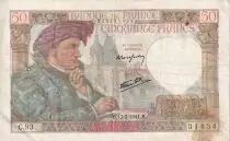Francia 50 Francs - Jacques Coeur - 17-07-1941 - Serial C.93 - P.93