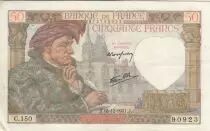 Francia 50 Francs - Jacques Coeur - 18-12-1941 - Serial C.150