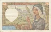 Francia 50 Francs - Jacques Coeur - 18-12-1941 - Serial O.147