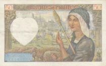 Francia 50 Francs - Jacques Coeur - 20-11-1941 - Series J.136