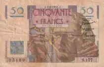 Francia 50 Francs - Le Verrier - 01-02-1951 - Serial S.177 - F- P.127c