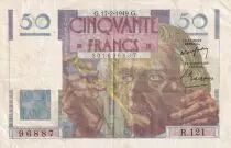 Francia 50 Francs - Le Verrier - 17-02-1949 - Serial R.121 - P.127