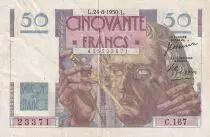 Francia 50 Francs - Le Verrier - 24-08-1950 - Serial C.167 - P.127