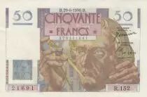 Francia 50 Francs - Le Verrier - 29-06-1950 - Serial R.152