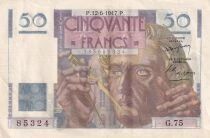 Francia 50 Francs - Le Verrier - June 12, 1947 - Series G.75