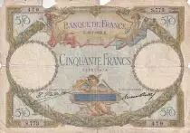 Francia 50 Francs - Luc Olivier Merson - 15-17-1927 - Serial S.773 - P.80