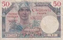 Francia 50 Francs - Mercury - 1947 - Serial V.1 - VF - P.8