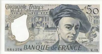 Francia 50 Francs - Quentin de la Tour - 1978 - Serial K.13