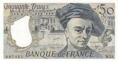 Francia 50 Francs - Quentin de la Tour - 1979 - Serial W.24