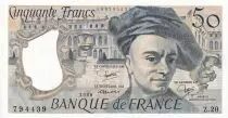 Francia 50 Francs - Quentin de la Tour - 1980 - Serial Z.20 - PUNC - P.152b