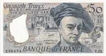 Francia 50 Francs - Quentin de la Tour - 1981 - Serial T.22 - XF+ - P.152a