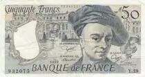 Francia 50 Francs - Quentin de la Tour - 1982 - Serial K.28