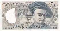 Francia 50 Francs - Quentin de la Tour - 1983 - Serial P.35 - XF - P.152b