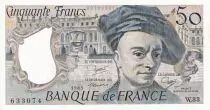 Francia 50 Francs - Quentin de la Tour - 1983 - Serial W.33 - AU - P.152b