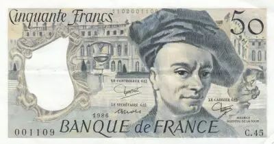 Francia 50 Francs - Quentin de la Tour - 1986 - Serial C.45