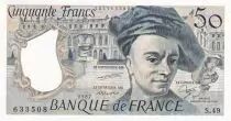 Francia 50 Francs - Quentin de la Tour - 1987 - Serial S.49 - P.152
