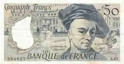 Francia 50 Francs - Quentin de la Tour - 1987 - Serial S.49 - P.152