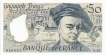 Francia 50 Francs - Quentin de la Tour - 1989 - Serial N.55