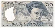 Francia 50 Francs - Quentin de la Tour - 1989 - Serial N.57 - XF - P.152d