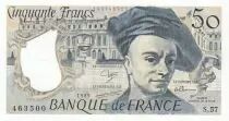 Francia 50 Francs - Quentin de la Tour - 1989 - Serial S.57