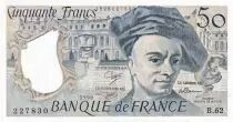 Francia 50 Francs - Quentin de la Tour - 1990 - Serial B.62 - P.152