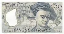Francia 50 Francs - Quentin de la Tour - 1990 - Serial G.62