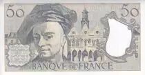 Francia 50 Francs - Quentin de la Tour - 1990 - Serial W.61 - UNC - P.152e