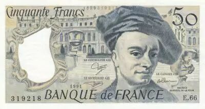 Francia 50 Francs - Quentin de la Tour - 1991 - Serial R.68 - VF - P.152e