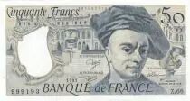 Francia 50 Francs - Quentin de la Tour - 1991 - Serial Z.66