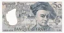 Francia 50 Francs - Quentin de la Tour - 1991 - S&eacute;rie T.69 - P.152
